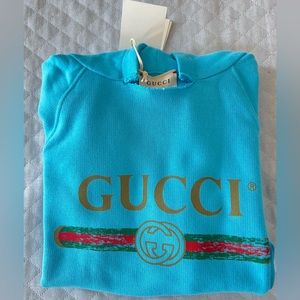 Authentic Gucci kids Hoodie blue